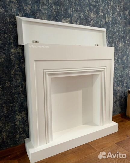 Декоративный камин с ящиком