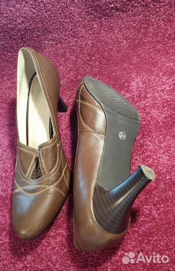 Туфли кожаные, 38-39