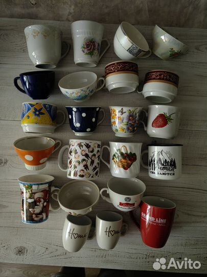 Разные чашки и бокалы