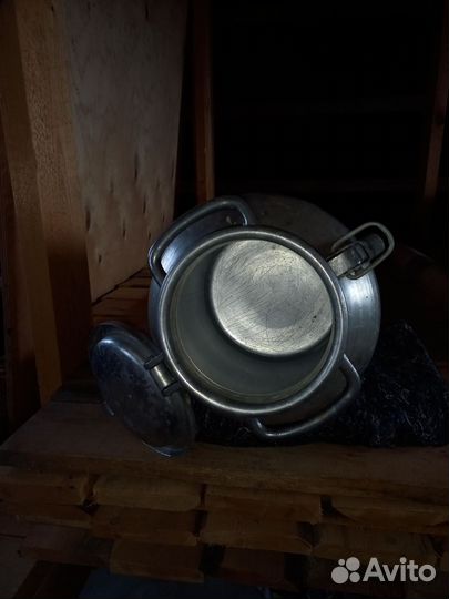 Бутыль стеклянная 20 литров, фляга алюминиевая