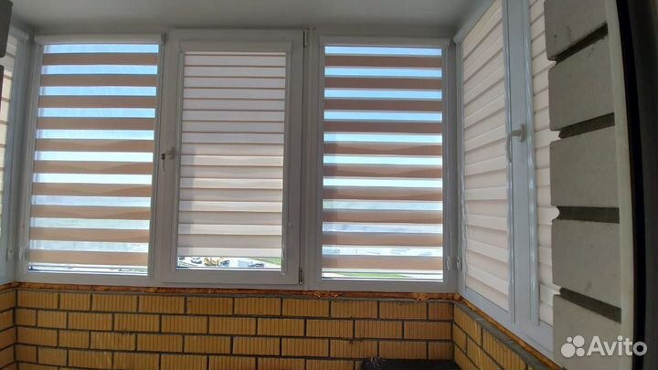 Рулонные шторы день ночь