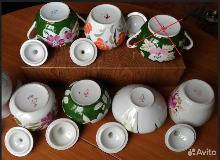 Сахарницы, крышки