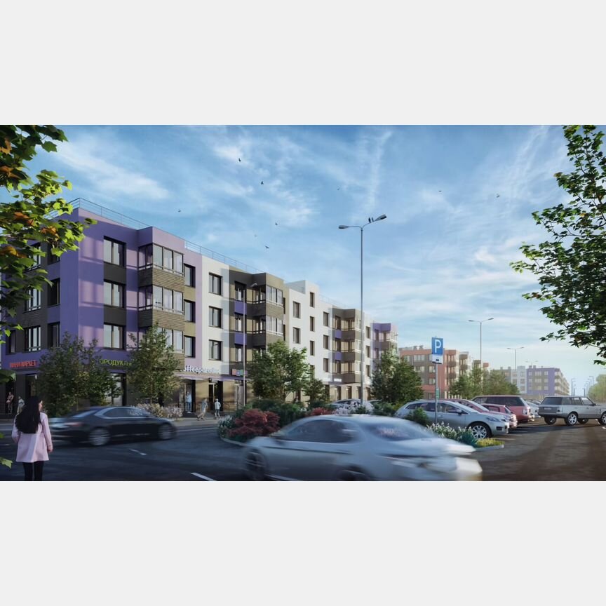1-к. квартира, 36,5 м², 1/4 эт.