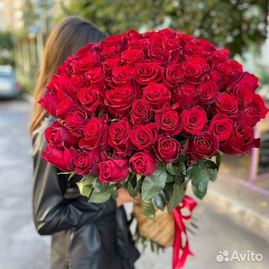 Шикарные Розы в Букетах. Доставка/Самовывоз