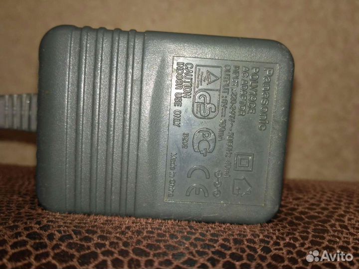 Адаптер Panasonic 6v 500 mA