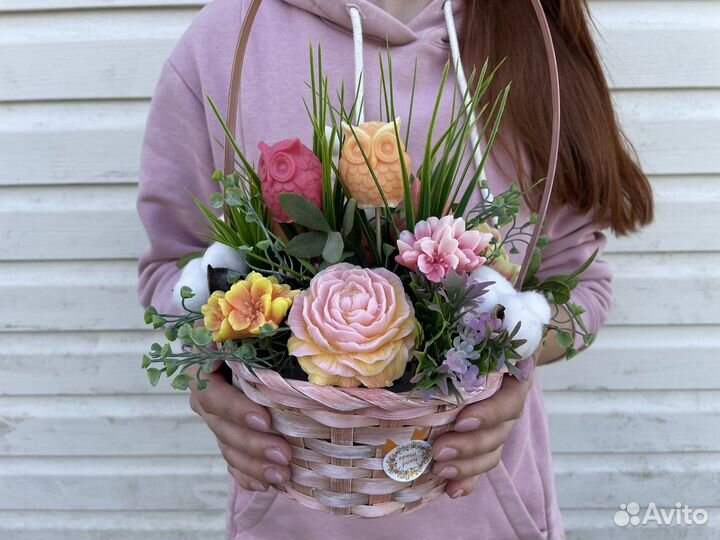 Букет цветов из мыла