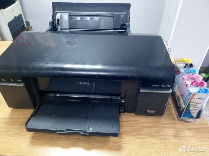 Cтруйный принтер с снпч Epson Stylus Photo T750