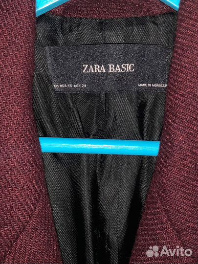 Пальто женское Zara демисезонное XS оверсайз