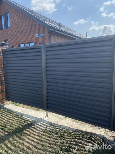 Ворота распашные и калитка