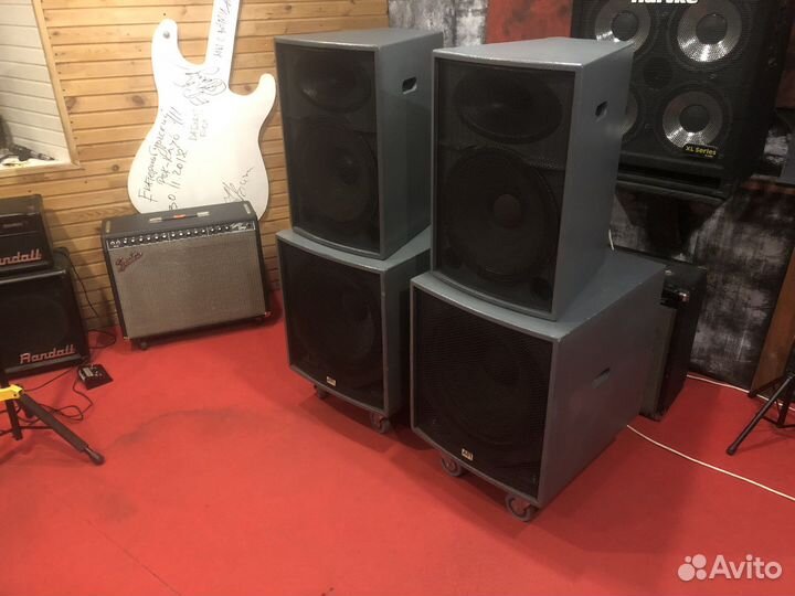 Мощный звуковой комплект. 2 ASR-15 + 2 ASR-18