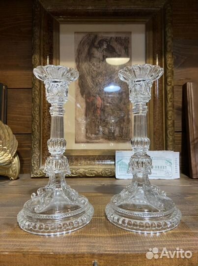 Антикварные подсвечники, Мальцовъ, 19век