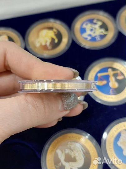 Набор медалей Знаки Зодиака спмд в футляре