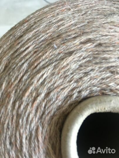 Пряжа меринос с шелком и льном