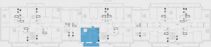 1-к. квартира, 52,8 м², 2/5 эт.
