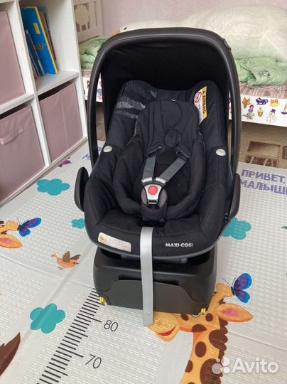 Автолюлька maxi cosi pebble plus с базой isofix