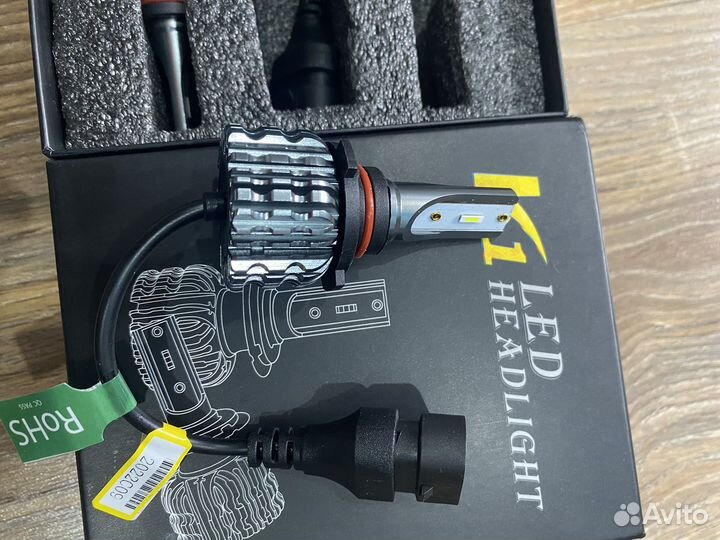 Лампы светодиодные HB3 9005 зеленые