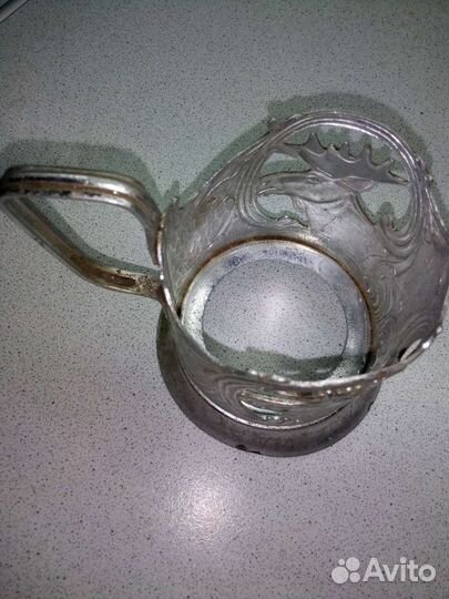 Подстаканник СССР. Алюминиевый