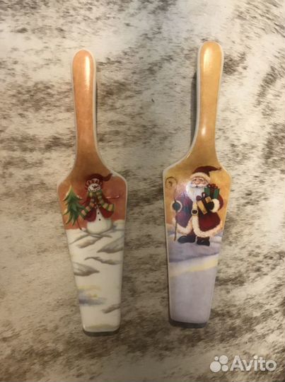 Креманка хрусталь/Лопатка для торта/игрушки