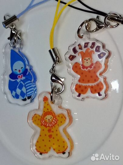 Брелоки-клоуны (Рыбка Анья на утёсе)