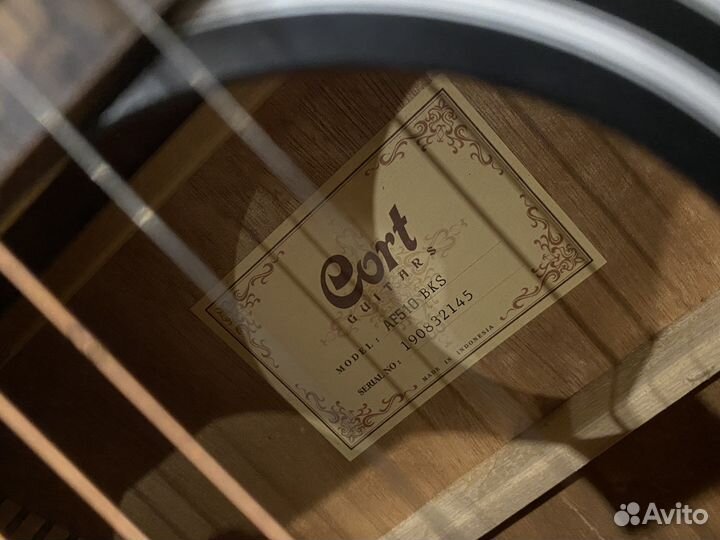 Акустическая гитара Cort AF510-BKS