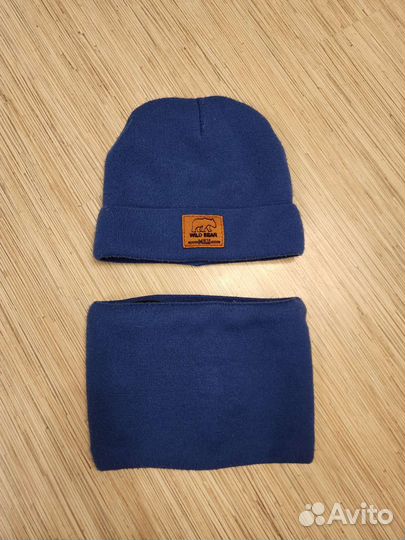 Шапка на флисе и снуд (комплект)