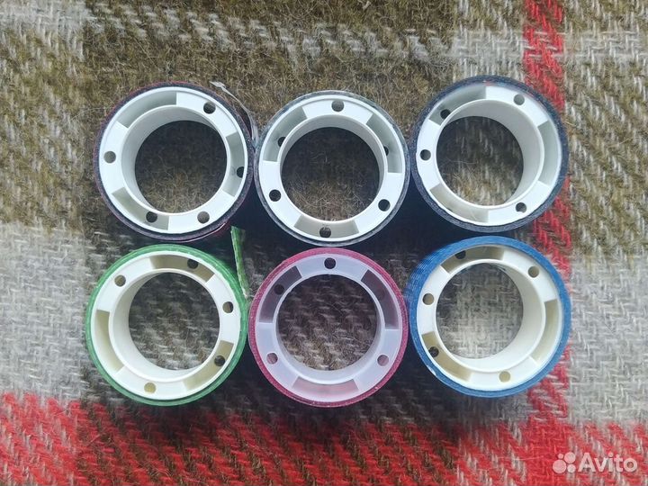 Цветной декоративный скотч узкий (1,5 см ширина)