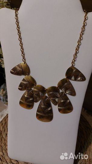 Колье кулон цепь