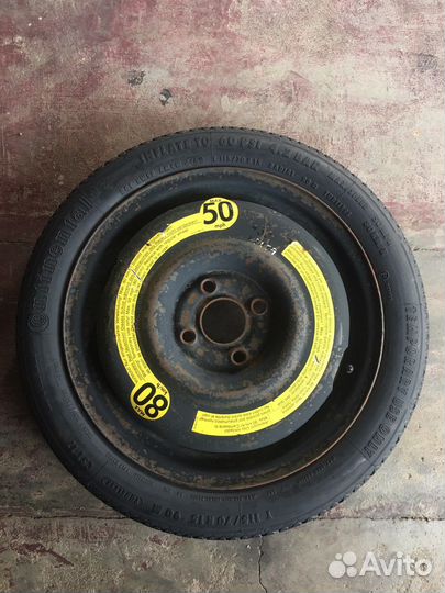 R15 Continental Temporary Use Only 115/70, PCD 4x100 DIA 57.1