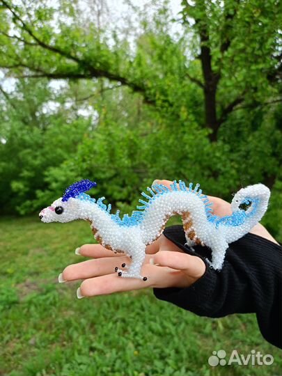 Китайский дракон из бисера