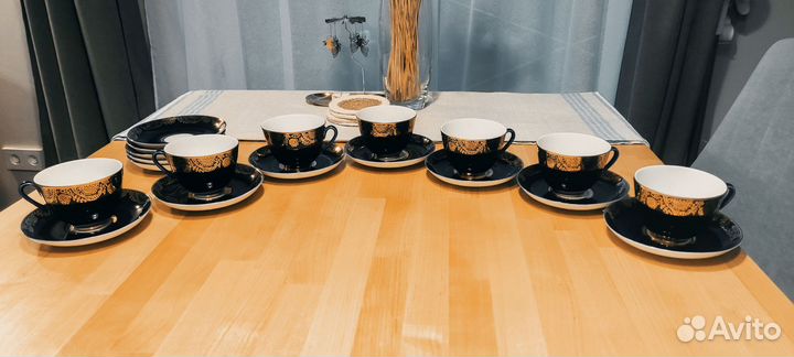 Сервиз лфз Чайные пары Синий кобальт