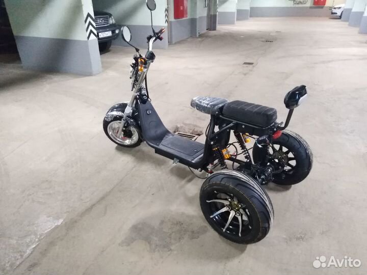 Электробайк трицикл citycoco Trike PRO 12