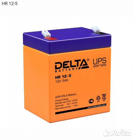 Батарея для ибп Delta HR, HR 12-5
