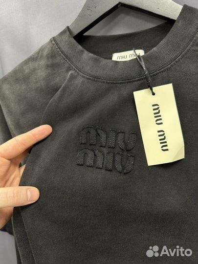 Футболка miu miu oversize (новинка)