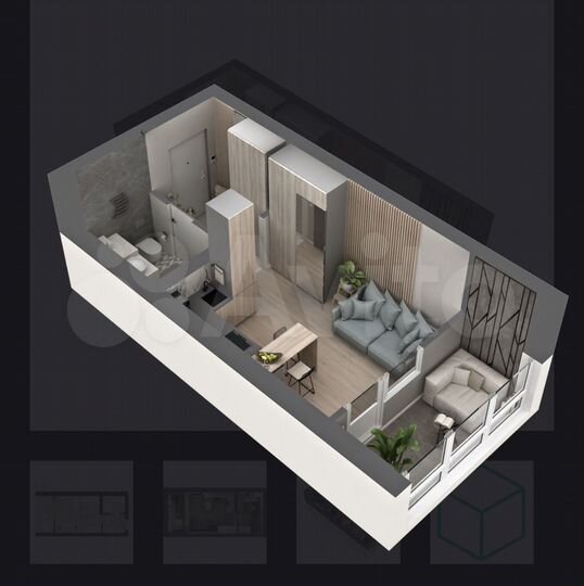 Квартира-студия, 22,4 м², 14/27 эт.