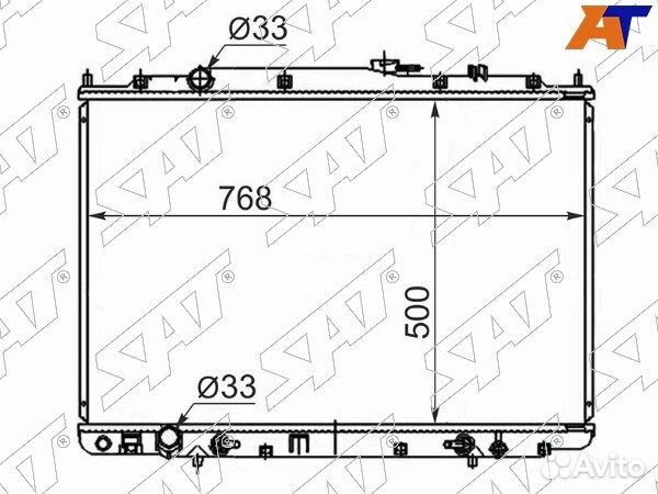 Радиатор Ford Freda 95-99 / Mazda Bongo Friendee 9