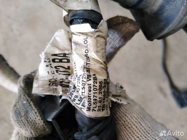 Порше Кайен 955 проводка моторного отсека