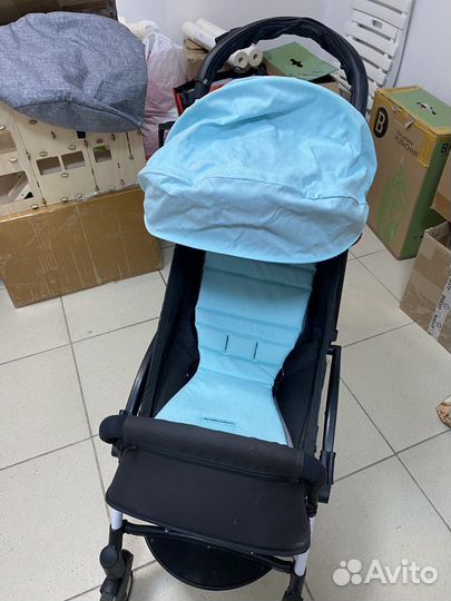 Коляска babytime+2 текстиля+чехол на ножки
