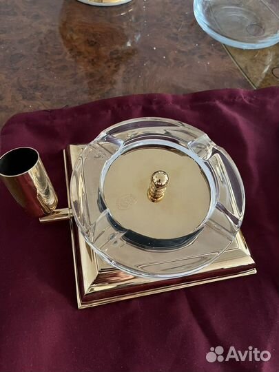 Пепельница и резак для сигар El Casco Gold M-765 L