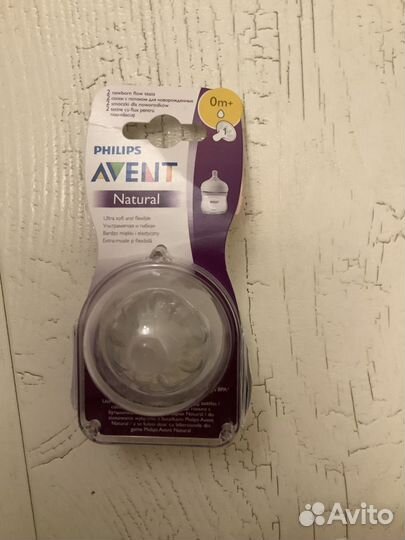 Новая Соска Philips Avent 2шт, 0+,1+,3+,6+