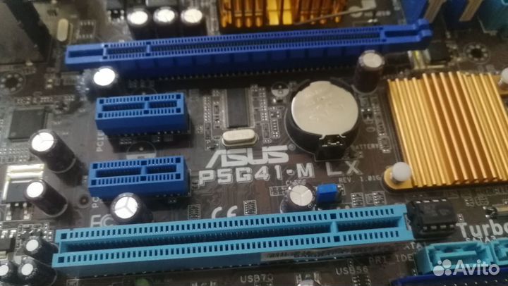 Asus P5G41-M LX+q8300+кулер+4gb