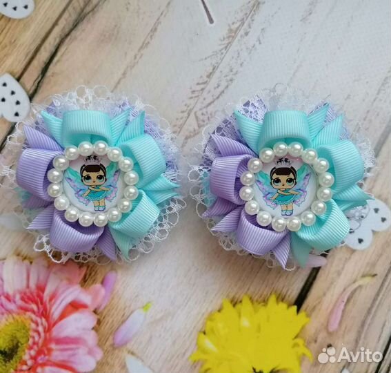 Бантики для волос ручной работы