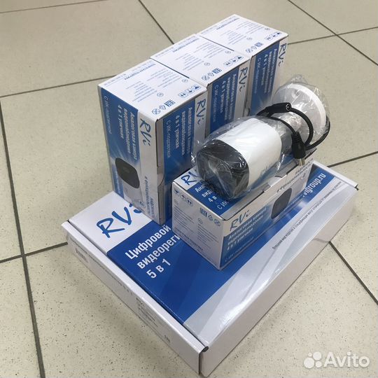 Комплект видеонаблюдения 4 камеры