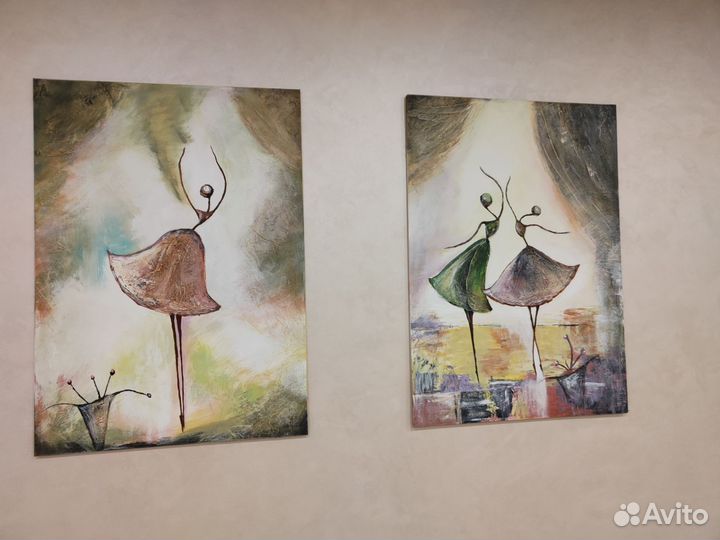 Картина акрилом на холсте