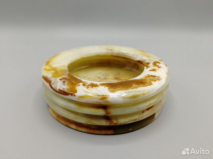 Пепельница 12,5*3,5 см камень Оникс