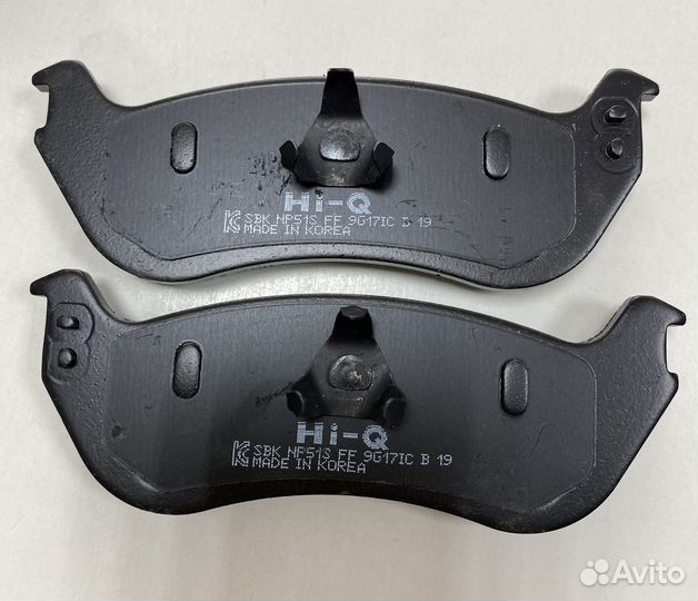 Тормозные колодки задние ford