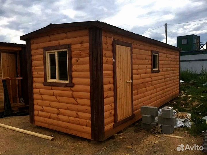 Мобильная баня из бруса