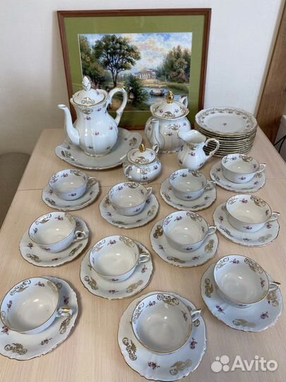 Сервиз фарфоровый Альтенбург Саксония на 11 персон
