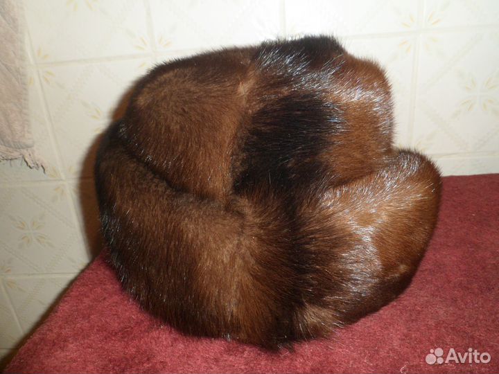 Шапка норковая, размер 57-59
