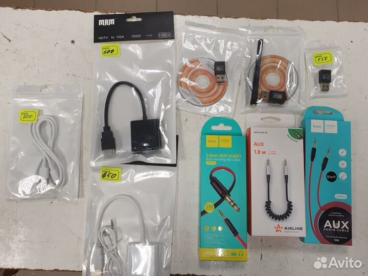 Провода AUX, type-C, WiFi, hdmi+VGA Новые
