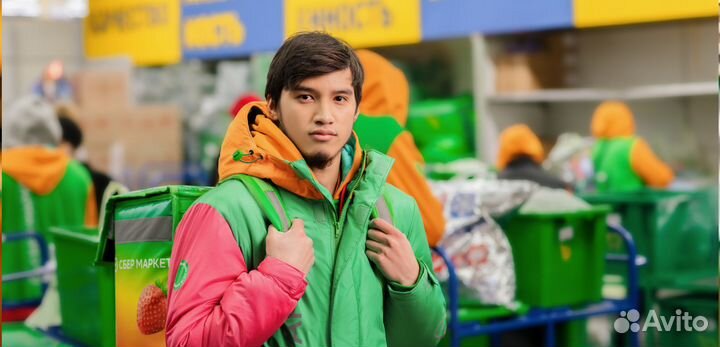 Пeший кy pьер-сборщик в сyпepмapкeт 16+